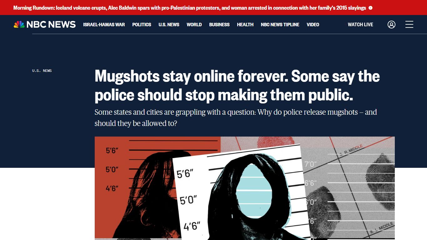 Mugshots stay online forever. Some say the police should stop making ...